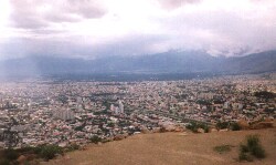 Vista parcial de la ciudad de Cochabamba